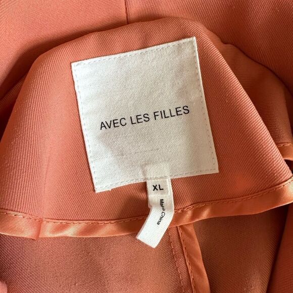 Avec Les Filles Jacket Open Front NO BELT Thin Lightweight New Womens Size XL - Picture 8 of 9